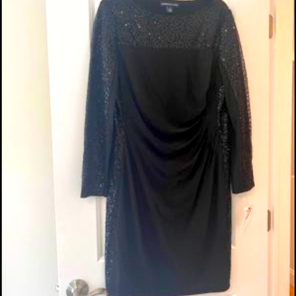 Black sequin dress